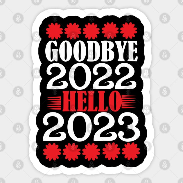 HAVE A MERRY CHRISTMAS - HAPPY NEW YEAR 2023 Sticker by levelsart